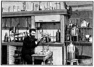Henri Moissan, químico francés, c1883 1903