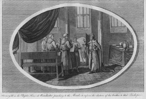 Enrique III en la Sala Capitular de la Catedral de Winchester