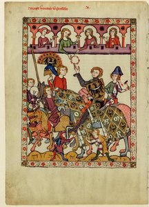 Enrique IV Probus, Duque de Silesia-Wroclaw del Codex Manesse, entre 1305 y 1340