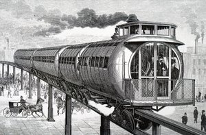 El sistema de monorraíl elevado de Henry Meiggs de Unbekannt