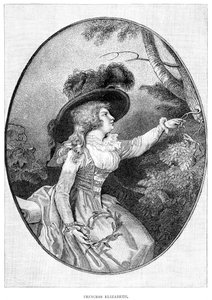 Su Alteza Real la Princesa Isabel, tercera hija de Jorge III, siglo XIX