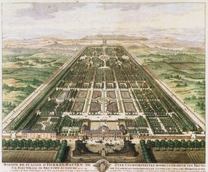 Herrenhausen: Castillo y Jardines, c. 1745 de Unbekannt