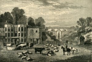 Puerta y taberna del Arco de Highgate en 1825, c1876 de Unbekannt