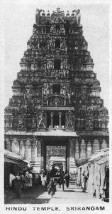 Templo hindú, Srirangam, India de Unbekannt