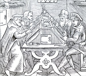 Historiadores escribiendo de Unbekannt