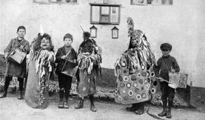 Caballito de madera, ceremonias del Primero de Mayo, Somerset, c. 1922 de Unbekannt