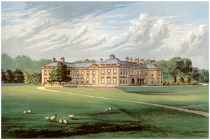 Holme Lacy, Herefordshire, hogar del Baronet Stanhope, c1880