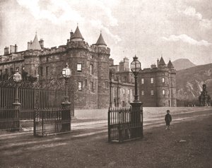 Holyroodhouse, Edimburgo, Escocia, 1894