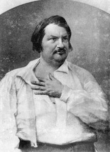 Honoré de Balzac, novelista francés, c1845-1890