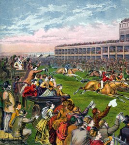 Carrera de caballos, siglo XIX de Unbekannt