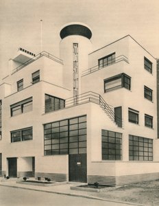 Casa de M. M. Joel y Jan Martel, escultores, Rue Mallet-Stevens, Auteuil, c1927
