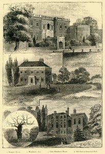 Casas alrededor del Parque Greenwich, c1878 de Unbekannt