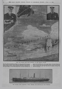 Cómo el Titanic se encontró con el desastre..., y el transatlántico de Cunard Carpathia...