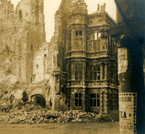 Hôtel de Ville, Arras, norte de Francia, c1914-c1918 de Unbekannt