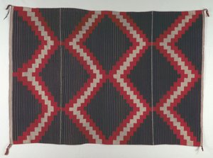 Alfombra de Estilo Revival Hubbell con Rayas Moki Moqui