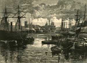 Hull, desde los muelles, 1898 de Unbekannt