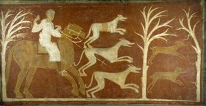 Escena de caza, primera mitad del siglo XII posiblemente 1129-34