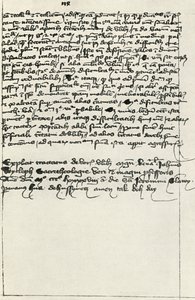 Transcripción de Hus del tratado de Wycliffe, principios del siglo XV, 1947 de Unbekannt