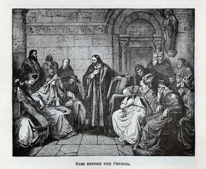 Huss ante el Consejo, 1882 de Unbekannt