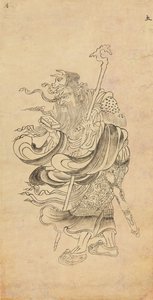 Dibujo iconográfico de Saturno Doyo, siglo XII de Unbekannt