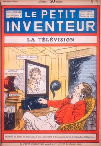 Idea para un video-teléfono usando tubos de neón para la pantalla, c. 1927 de Unbekannt
