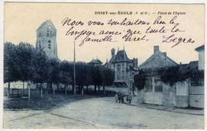 Ile de France, Essonne (91), Soisy sur Ecole: Place de l