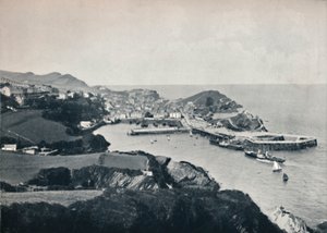 Ilfracombe - Vista típica, mostrando la costa escarpada, 1895 de Unbekannt