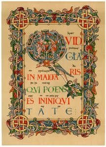 Inicial iluminada Q, c. 1073 de Unbekannt