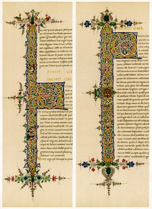 Letras iniciales iluminadas, finales del siglo XV de Unbekannt