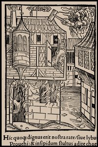 Ilustración para el libro Nave de los locos de Sebastian Brant, 1497