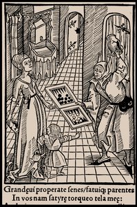 Ilustración para el libro Nave de los Locos de Sebastian Brant, 1497 de Unbekannt