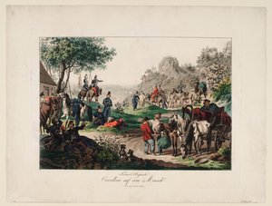 Caballería imperial rusa en marcha, 1813 de Unbekannt