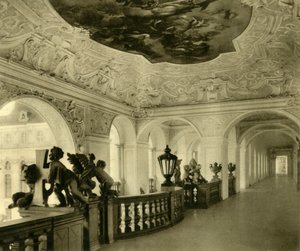 Escalera imperial, Monasterio de San Florián, Sankt Florian, Alta Austria, c1935 de Unbekannt