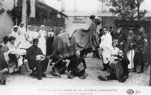 Camello improvisado, hospital auxiliar, Rue Lafayette, París, Francia, Primera Guerra Mundial, 1914-1918 de Unbekannt