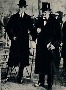 En Hyde Park con el Príncipe Heredero de Suecia, 1917, 1945 de Unbekannt