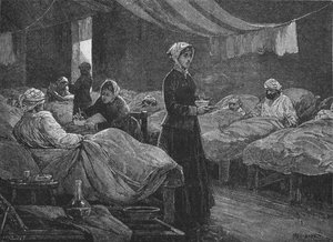 En el hospital de Scutari, c. 1880, 1902 de Unbekannt