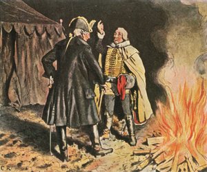 En el campamento de Bunzelwitz, septiembre 1761, 1936