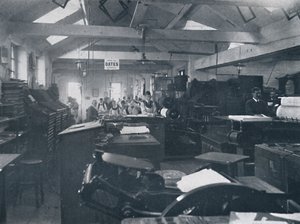 En la Sala de Composición, 1916 de Unbekannt