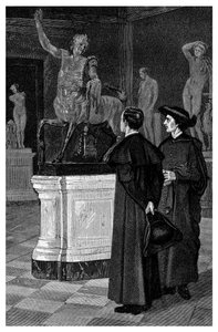En la galería de esculturas, 1882 de Unbekannt