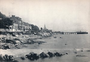 Innellan - Mostrando la playa rocosa y el muelle de vapor, 1895 de Unbekannt
