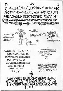 Inscripciones de las catacumbas, Roma, 1926 de Unbekannt