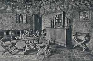 Interior, Palazzo Davanzati, 1928 de Unbekannt