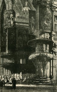 Interior de la Catedral de Milán, 1890 de Unbekannt