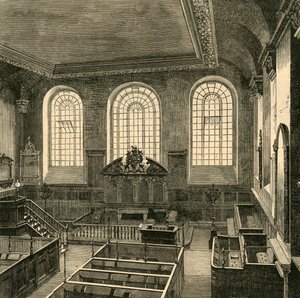 Interior de St. Michaels, Wood Street, 1876, 1897 de Unbekannt