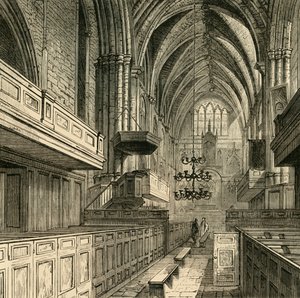 Interior de la Iglesia de St. Saviours, c1878 de Unbekannt
