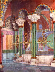 Interior de la Iglesia de Santa Sofía, Estambul, Turquía, 1933-1934