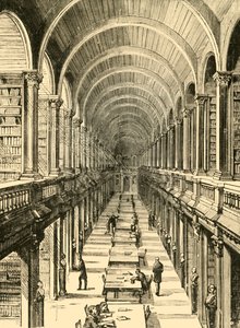 Interior de la Biblioteca, Trinity College, 1898