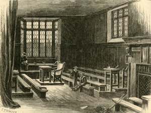 Interior del antiguo salón de clases, 1898 de Unbekannt