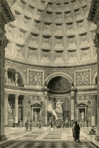 Interior del Panteón en Roma restaurado, 1890 de Unbekannt