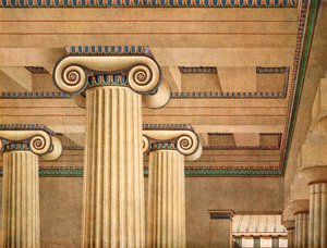 Sala Jónica en la Acrópolis de Atenas, Grecia, 1928 de Unbekannt